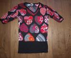 Dept Zwarte Tuniek met Hartjes Print (M), Maat 38/40 (M), Zwart, Ophalen of Verzenden, Gedragen