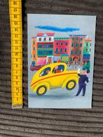 A.106 Kaart illustr Gele taxi Little Golden Books, Ongelopen, Ophalen of Verzenden