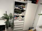 IKEA PAX kledingkast 150x66x201cm wit + schuifdeuren + lades, Ophalen, 100 tot 150 cm, 200 cm of meer, Zo goed als nieuw