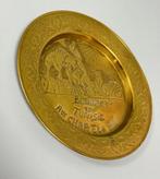 decoratieve messing schaal wand-bord kamelen Tunesië bedankt, Antiek en Kunst, Ophalen of Verzenden