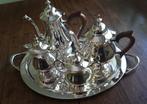 Verzilverd Koffie - Theeservies,  . 5-delig. Topkwaliteit !!, Antiek en Kunst, Antiek | Goud en Zilver, Ophalen, Zilver
