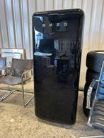 Smeg retro koelkast zwart, Ophalen, Zo goed als nieuw, Hard kunststof