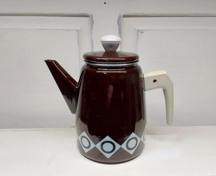 Vintage emaille kan, Antiek en Kunst, Antiek | Emaille, Ophalen of Verzenden