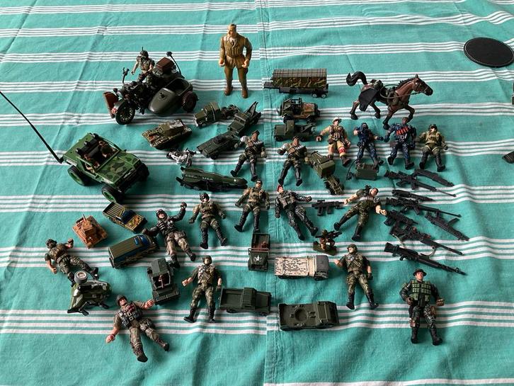 Soldaten Speelgoed Set, Kinderen en Baby's, Speelgoed | Actiefiguren, Gebruikt, Ophalen of Verzenden