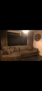 Hele mooie ribstof bank, Huis en Inrichting, Banken | Bankstellen, Ophalen, Gebruikt, Hoekbank