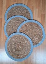 Placemats. Gevlochten van riet met grijze bies., Ophalen of Verzenden, Nieuw, Bord