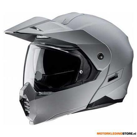 HJC C80 Enduro Helm, Grijs, Motoren, Kleding | Motorhelmen, Nieuw met kaartje, Ophalen of Verzenden
