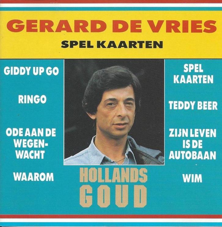 Gerard de Vries - Spelkaarten  Originele CD, Cd's en Dvd's, Cd's | Nederlandstalig, Levenslied of Smartlap, Ophalen of Verzenden