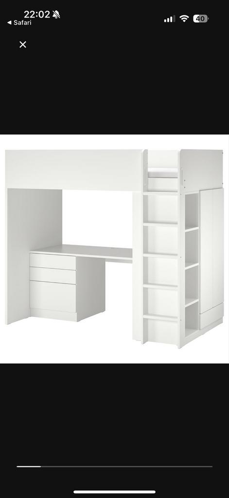 Ikea Smastad Hoogslaper - Complete Kinderkamer!, Kinderen en Baby's, Kinderkamer | Stapelbedden en Hoogslapers, Gebruikt, Hoogslaper