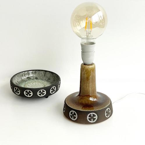 Frank keramiek Denmark LAMP vintage Deens Design Scandinavië, Huis en Inrichting, Lampen | Tafellampen, Gebruikt, Minder dan 50 cm