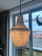 Blauwe glazen hanglamp, Huis en Inrichting, Lampen | Hanglampen, Ophalen, Zo goed als nieuw, Glas, Minder dan 50 cm