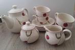 Theeservies van Cleef Theepot 4 kop en schotels Suiker- en m, Gebruikt, Ophalen of Verzenden, Overige stijlen, Kop(pen) en/of Schotel(s)