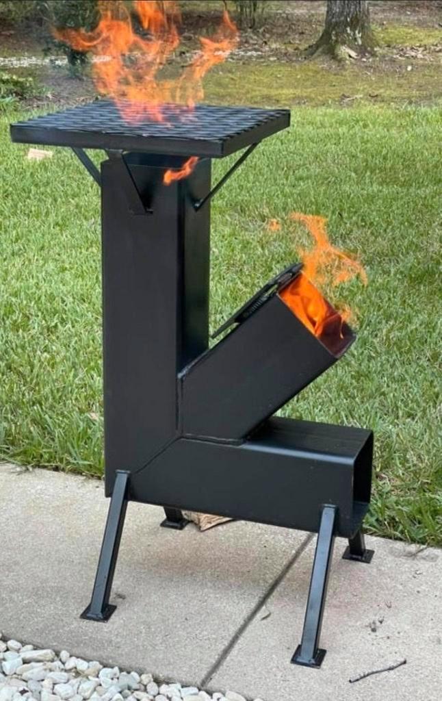 Rocket stove/noodkachel op aanvraag, Tuin en Terras, Tuinhaarden, Nieuw, Ophalen