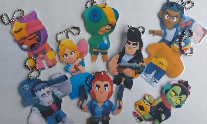 Brawl Stars traktatie sleutelhanger, Hobby en Vrije tijd, Feestartikelen, Nieuw, Feestartikel, Verjaardag, Ophalen of Verzenden