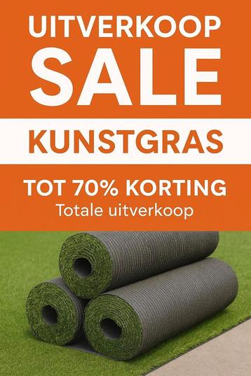 TOTALE UITVERKOOP KUNSTGRAS OP IS OP  beschikbaar voor biedingen