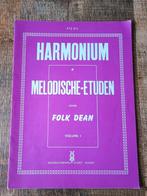 Folk Dean Harmonium Melodische Etuden -  Volume 1, Ophalen of Verzenden, Gebruikt, Les of Cursus