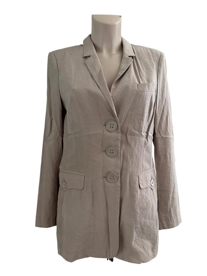 ML Collections blazer NIEUW M, Kleding | Dames, Jasjes, Kostuums en Pakken, Nieuw, Maat 38/40 (M), Beige, Ophalen of Verzenden