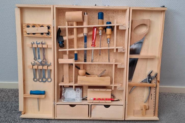 Kinder gereedschap kist voor de kleine klusser., Kinderen en Baby's, Speelgoed | Educatief en Creatief, Zo goed als nieuw, Knutselen