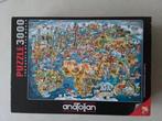 Anatolian puzzel Wonderful World Map 3000 stukjes, Ophalen of Verzenden, Meer dan 1500 stukjes, Zo goed als nieuw, Legpuzzel