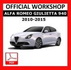 Alfa Romeo Giulietta 2010-2015 Workshop Manual in PDF op DVD, Verzenden
