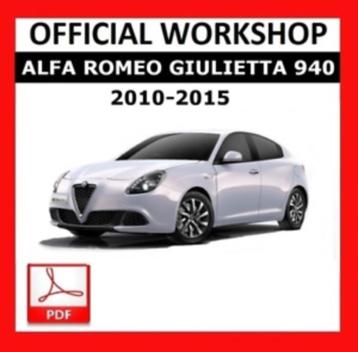Alfa Romeo Giulietta 2010-2015 Workshop Manual in PDF op DVD beschikbaar voor biedingen
