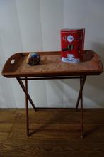 Dienbladtafel hout tuinserre, Huis en Inrichting, Tafels | Bijzettafels, Minder dan 55 cm, Gebruikt, Ophalen of Verzenden, 60 cm of meer