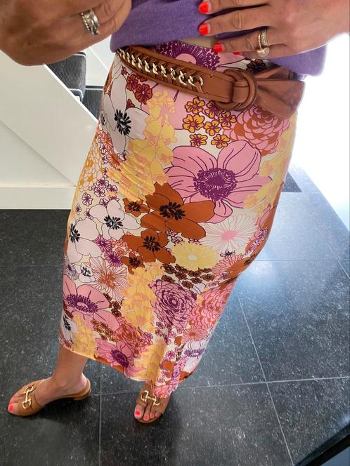 Fabienne Chapot, super leuke rok, in prachtige kleuren, XS/S, Kleding | Dames, Rokken, Nieuw, Maat 36 (S), Paars, Onder de knie