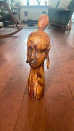 Zeer mooi houten beeld of buste, Antiek en Kunst, Kunst | Beelden en Houtsnijwerken, Ophalen of Verzenden
