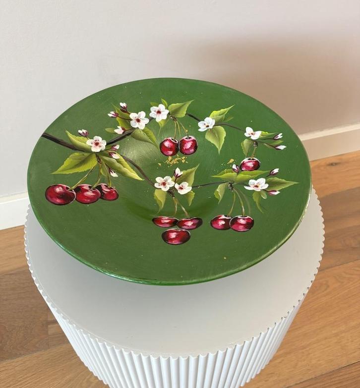 Schaal Cherries, Huis en Inrichting, Woonaccessoires | Schalen en Manden, Nieuw, Schaal, Rond, Glas, Ophalen of Verzenden