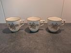 3 koffiekopjes Rosenthal grey rose, Ophalen of Verzenden