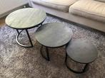 Leen Bakker Noah Bijzettafels - Set van 3, Ophalen, Minder dan 45 cm, Minder dan 55 cm, Gebruikt