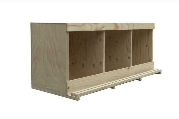 Driedelig legnest krielkip, multiplex (broedbak), Dieren en Toebehoren, Pluimvee | Toebehoren, Nieuw, Overige typen, Ophalen of Verzenden