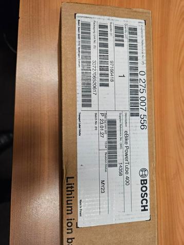 Nieuwe Bosch PowerTube 400Wh BES2 - Sparta/Batavus beschikbaar voor biedingen