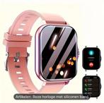 Smartwatch met roze siliconen band, Nieuw, Ophalen of Verzenden, Android, Waterdicht