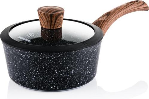 Westinghouse Steelpan Inductie - Ø 18 cm - Black Marble Wood, Huis en Inrichting, Keuken | Potten en Pannen, Gebruikt, Koekenpan of Braadpan