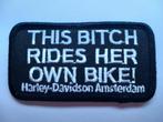 HD Harley Davidson This Bitch patch badge opnaai embleem, Ophalen of Verzenden, Nieuw, Motoren