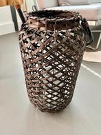 Windlicht | Lantaarn | Kandelaar | Gevlochten | Rotan, Huis en Inrichting, Ophalen, Gebruikt, 25 tot 50 cm, Bruin