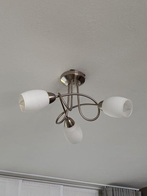 3 plafondlampen. Per stuk of samen te koop, Huis en Inrichting, Lampen | Hanglampen, Minder dan 50 cm, Glas, Ophalen