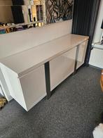 Dressoir hoogglans wit met rvs, Huis en Inrichting, Ophalen, 25 tot 50 cm, 200 cm of meer