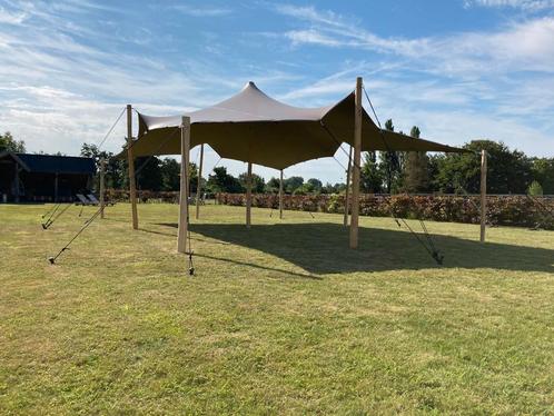 Te huur stretch 6x 10, Tuin en Terras, Partytenten, Zo goed als nieuw, Partytent, Ophalen