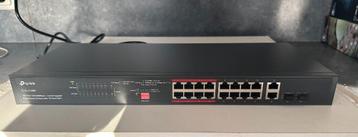 TP-Link TL-SL1218MP – 16-Poorts PoE+ Netwerk Switch beschikbaar voor biedingen