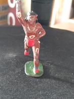 Vintage Tinnen Speelgoed Figuur - Indiaan 6 cm hoog, Ophalen of Verzenden, Gebruikt, Mens
