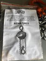 Rema QM22 Handtakel 1 Ton, Doe-het-zelf en Verbouw, Lieren en Takels, Ophalen of Verzenden, Gebruikt, Handmatig