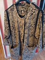Mantel met motief, Kleding | Dames, Grote Maten, Ophalen of Verzenden, Gedragen, Beige