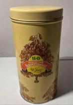 Blik van HO (Havermout) 50 jaar. Hoogte 22 cm., Verzamelen, Blikken, Ophalen of Verzenden, Zo goed als nieuw, Overige, Overige merken