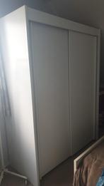 Witte kledingkast, Huis en Inrichting, Kasten | Kledingkasten, Ophalen, Kunststof, Gebruikt, 100 tot 150 cm