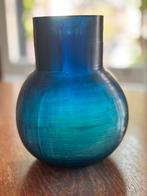 Guaxs vaas Yeola S, Huis en Inrichting, Blauw, Ophalen of Verzenden, Minder dan 50 cm, Glas