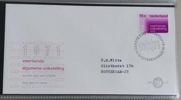 Nederland 1e dag enveloppen E110 t/m E114 uit jaar 1971. beschikbaar voor biedingen