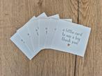 Set bedankkaartjes, Ophalen of Verzenden, Nieuw