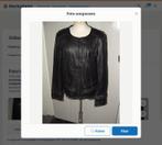 Milestone lamsleren Joyce zwart leren jack jasje maat 42, Milestone, Zwart, Maat 42/44 (L), Ophalen of Verzenden